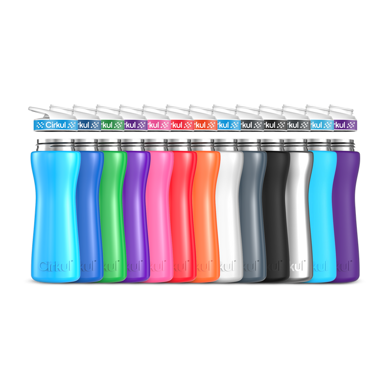 22oz. Stainless Steel Bottle & Comfort Grip Lid - I41J
