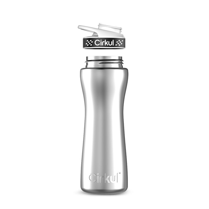 22oz. Stainless Steel Bottle & Comfort Grip Lid - I41J