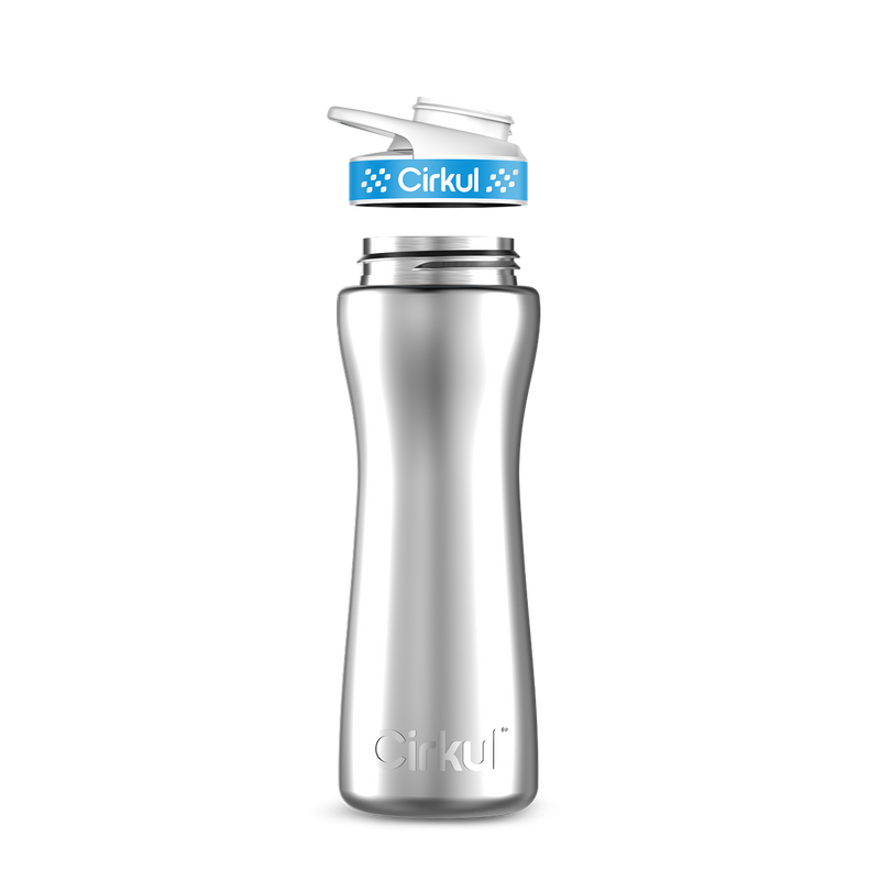 22oz. Stainless Steel Bottle & Comfort Grip Lid - I41J