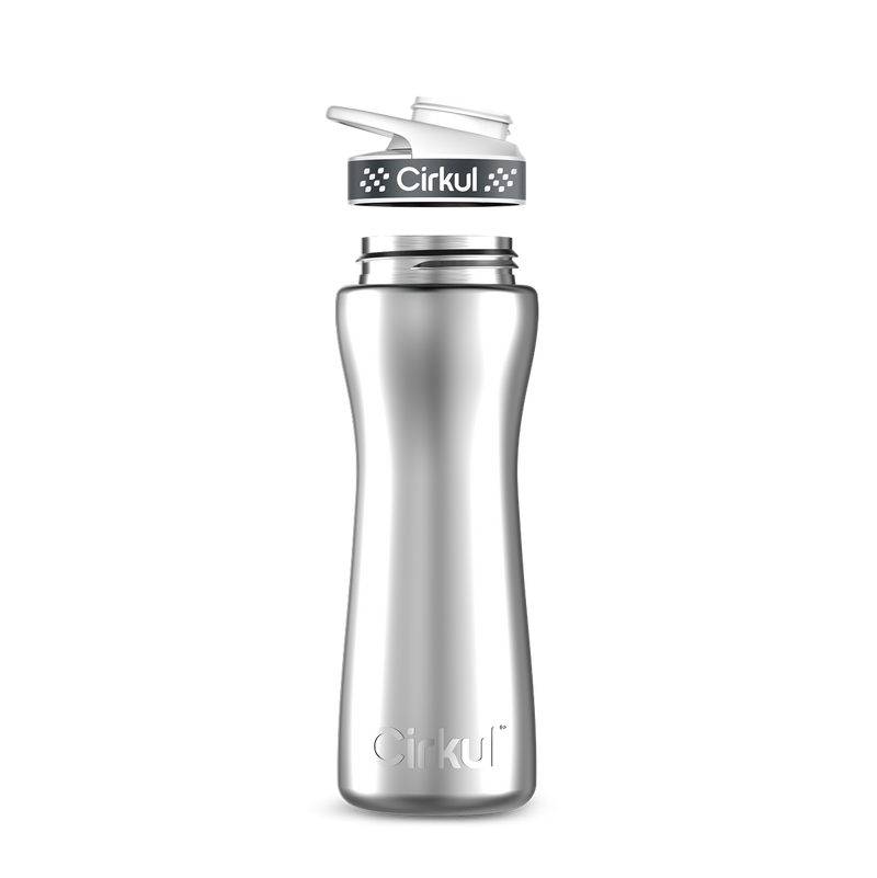 22oz. Stainless Steel Bottle & Comfort Grip Lid - I41J