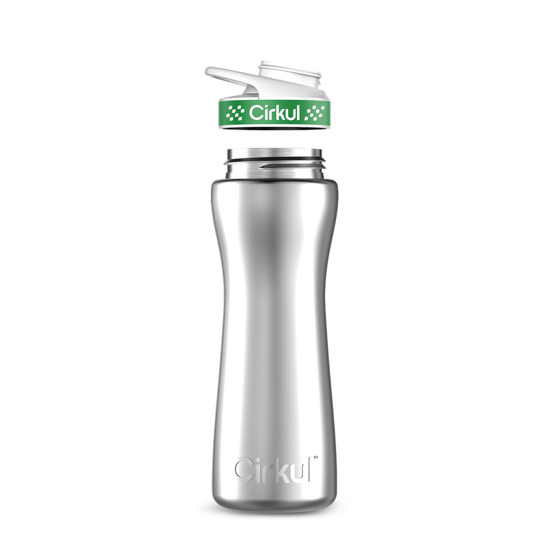 22oz. Stainless Steel Bottle & Comfort Grip Lid - I41J