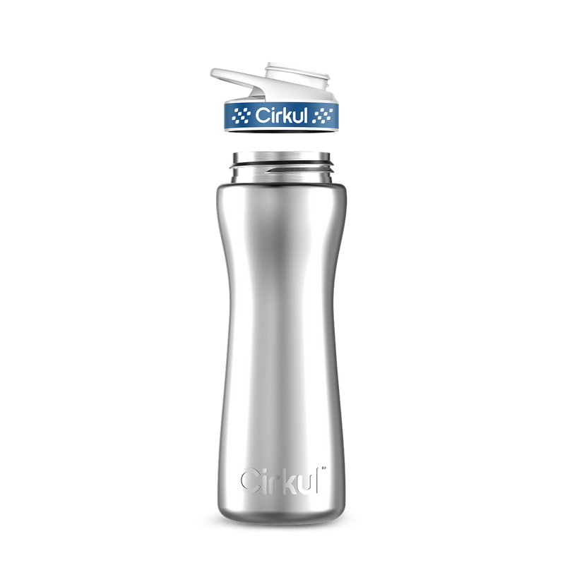 22oz. Stainless Steel Bottle & Comfort Grip Lid - I41J