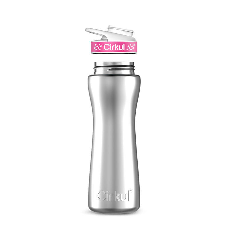 22oz. Stainless Steel Bottle & Comfort Grip Lid - I41J