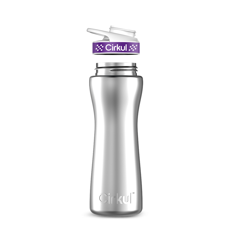 22oz. Stainless Steel Bottle & Comfort Grip Lid - I41J