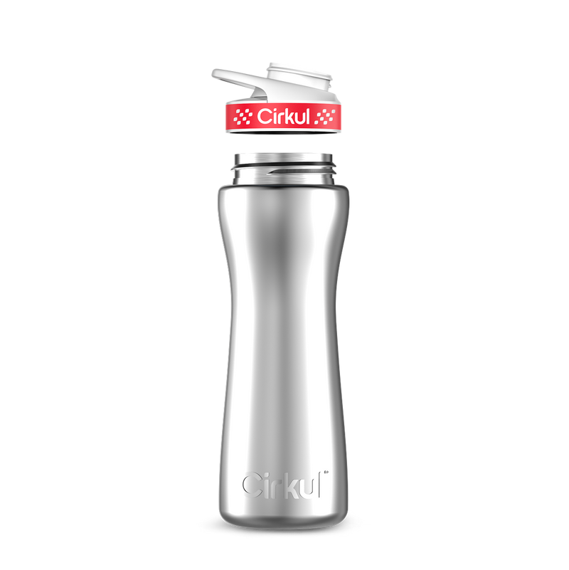 22oz. Stainless Steel Bottle & Comfort Grip Lid - I41J